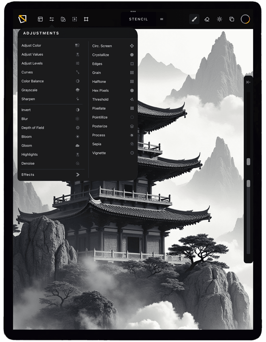 TatToolkit app running on iPad