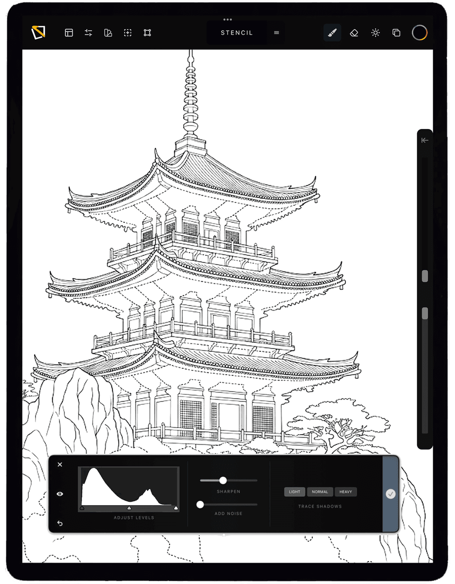 TatToolkit app running on iPad